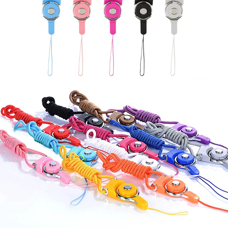 Universal neck hand Lanyard cell phone strap keychain Charm Cords Multi