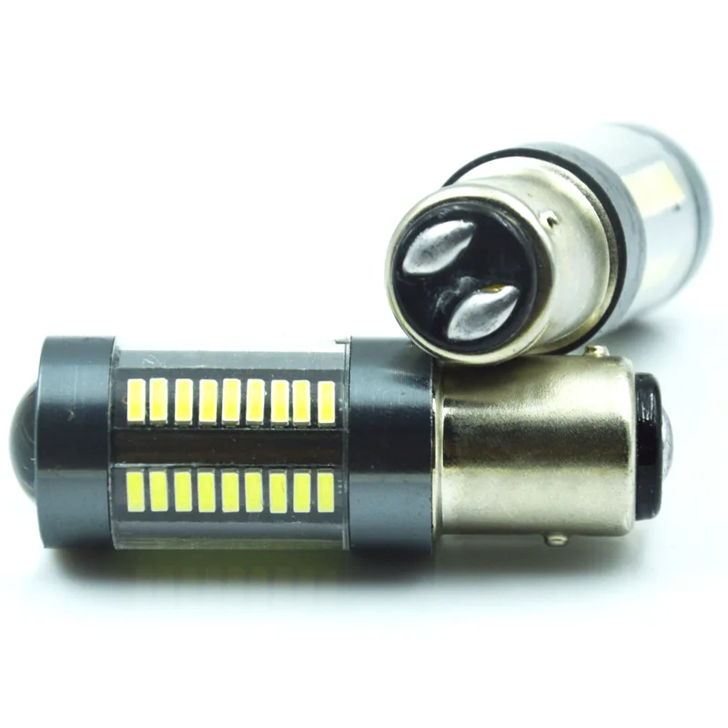 FLYCAR 2 шт. LED S25 1157 BA15D BAY15D Двойной контактный штык авто Blub Автомобильный задний стоп