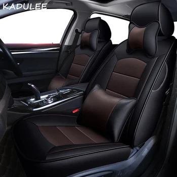 

KADULEE custom real leather car seat cover for ssangyong kyron actyon korando rexton Rodius Rexton 2011 Tivolan car seats
