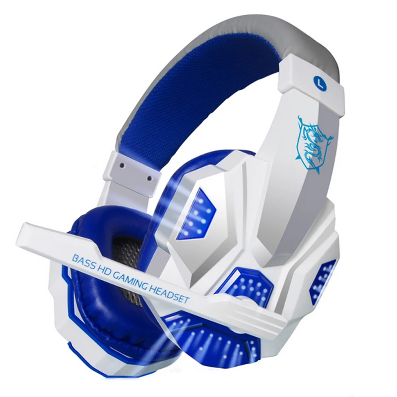 Gaming Headset Big Earphones Stereo with Microphone for computer PC Laptop Gamer