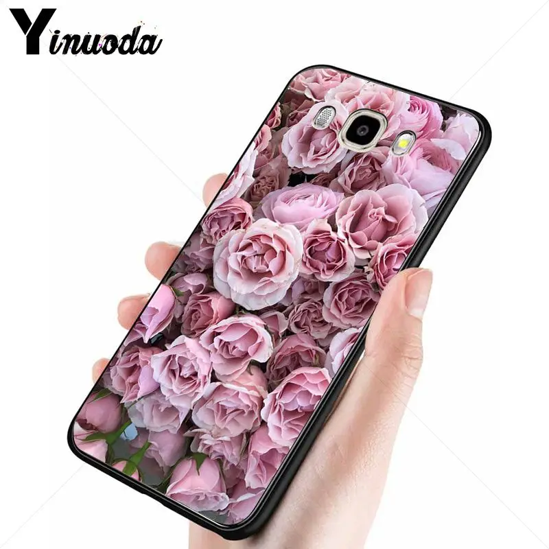 Large swath of daisy pink flowers