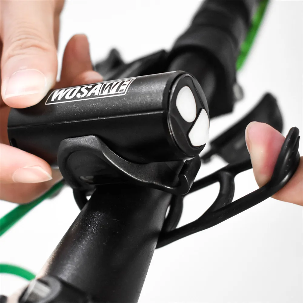 Excellent WOSAWE LED Bike Light Lamp 1200 Lumen CREE XMK Waterproof Front Rechargeable Night Flashlight Power Bank USB Bicycle Headlights 4