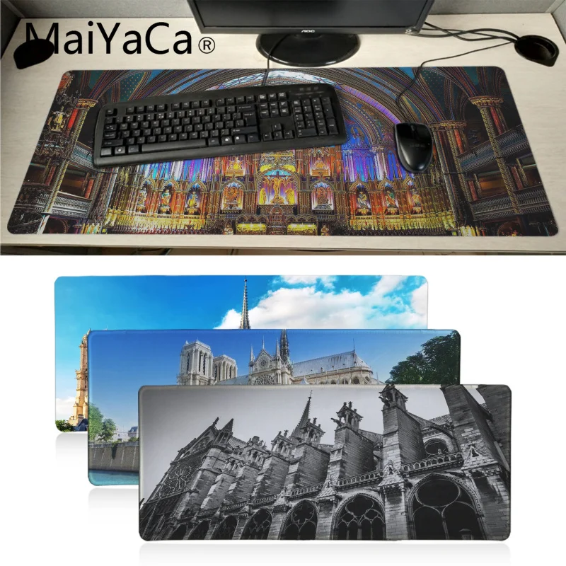 

Maiyaca Fashion Notre Dame de Paris Rubber Mouse Durable Desktop Mousepad BIG SIZE anime mouse pad table PC Anti-slip Mouse Mat