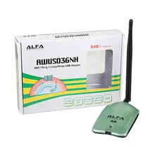 ALFA AWUS036NH сетевой Ralink 3070L адаптер Wi-Fi 2000 МВт ALFA Беспроводной Wi-Fi USB адаптер с 5dbi anenna 1 комплект