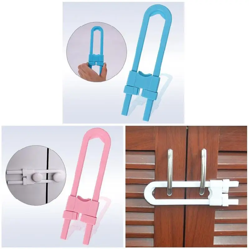 

Baby Safety Lock U Shape Security for Cabinet Children Cupboard Door Drawer YJS Dropship