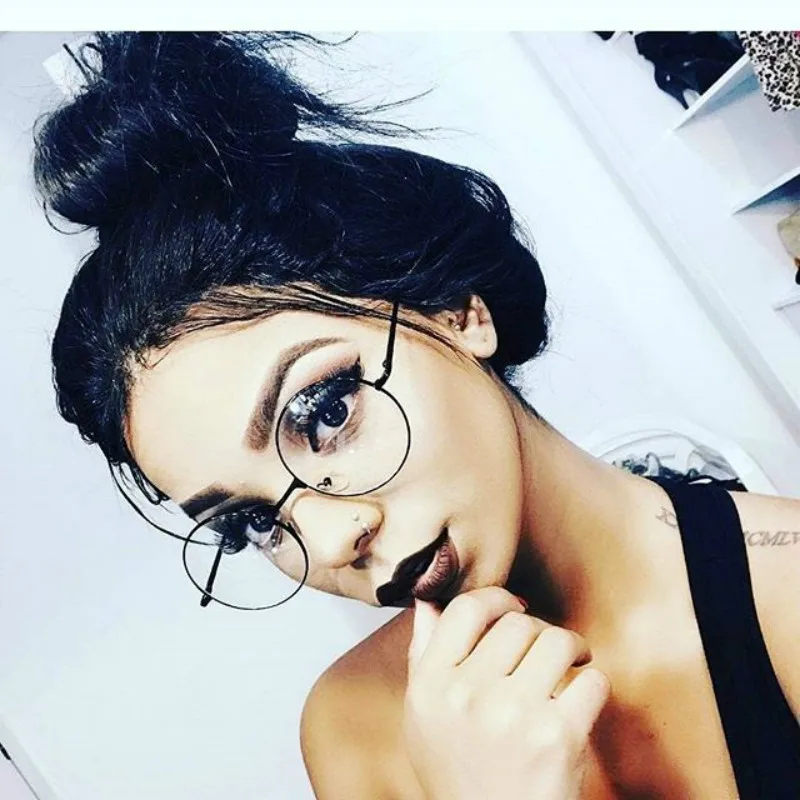 

Round Glasses Frame Woman Men Glasses Retro Myopia Optical Frames Metal Clear lens Black Silver Gold Eyeglasses Oculos De Grau