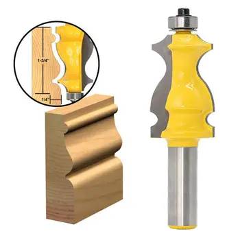 

Architectural Molding Router Bit 1/2" Shank Line Knife Woodworking Cutter Tenon Cutter for Wood Engraving Tools