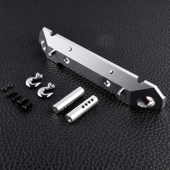

1PCS AX80125 Aluminum Alloy Front Bumper Anti-collision Board with Tow Hook Upgraded Simulated Part for AXIAL SCX10 RC Car