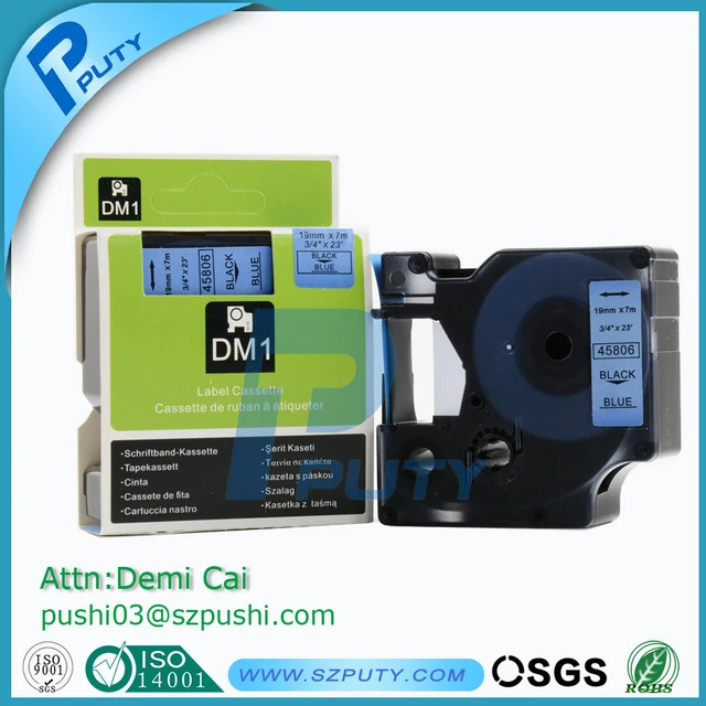 Special Offers D1 45806 Black on Blue DYMO labeling tape compatible DYMO label printers Special Offers D1 45806 Black on Blue DYMO labeling tape compatible DYMO label printers