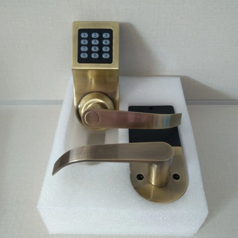 Smart Digital Keypad Door Lock Remote Control+Password+Card+Key Spring Bolt Smart Electronic Lock  6