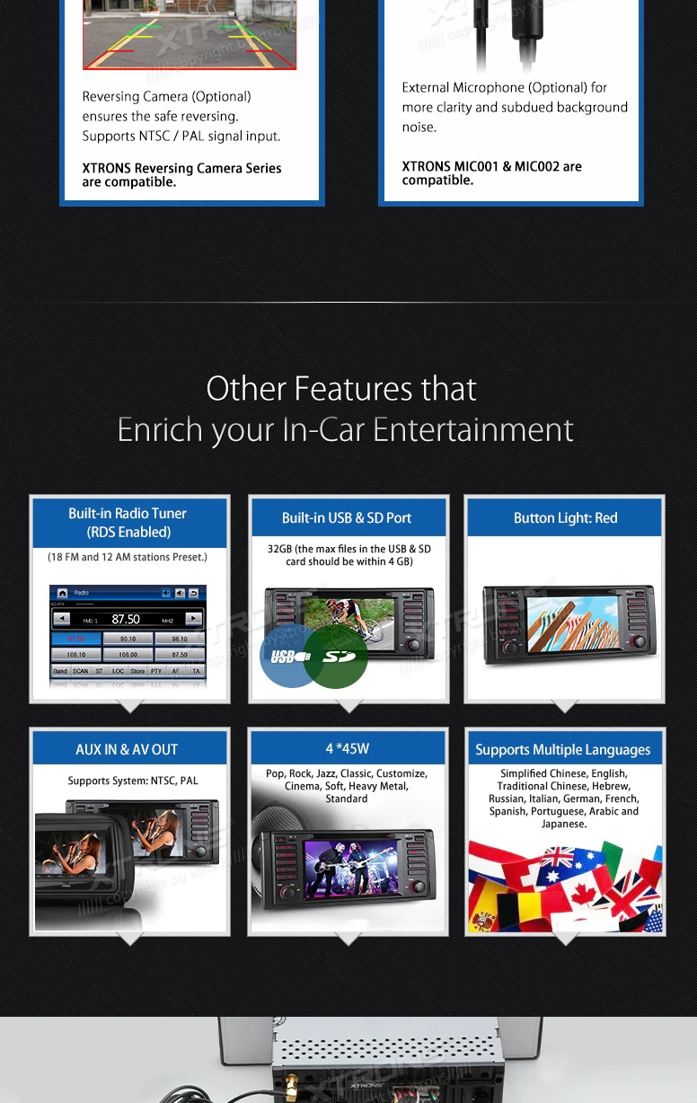 Cheap 7" Special Car DVD for BMW E39 M5 1999-2003 & BMW E39 1995-2003 & BMW 7 Series E38 1994-2001 with Android Mirror Link Support 12