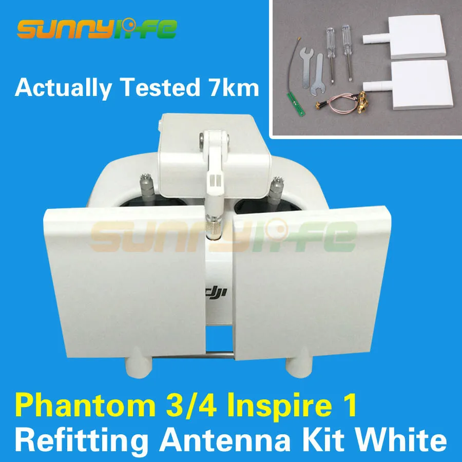 Установка антенны комплект Модифицированная антенна расширенный диапазон белый цвет для DJI Phantom 4/3 Inspire 1 пульт дистанционного управления