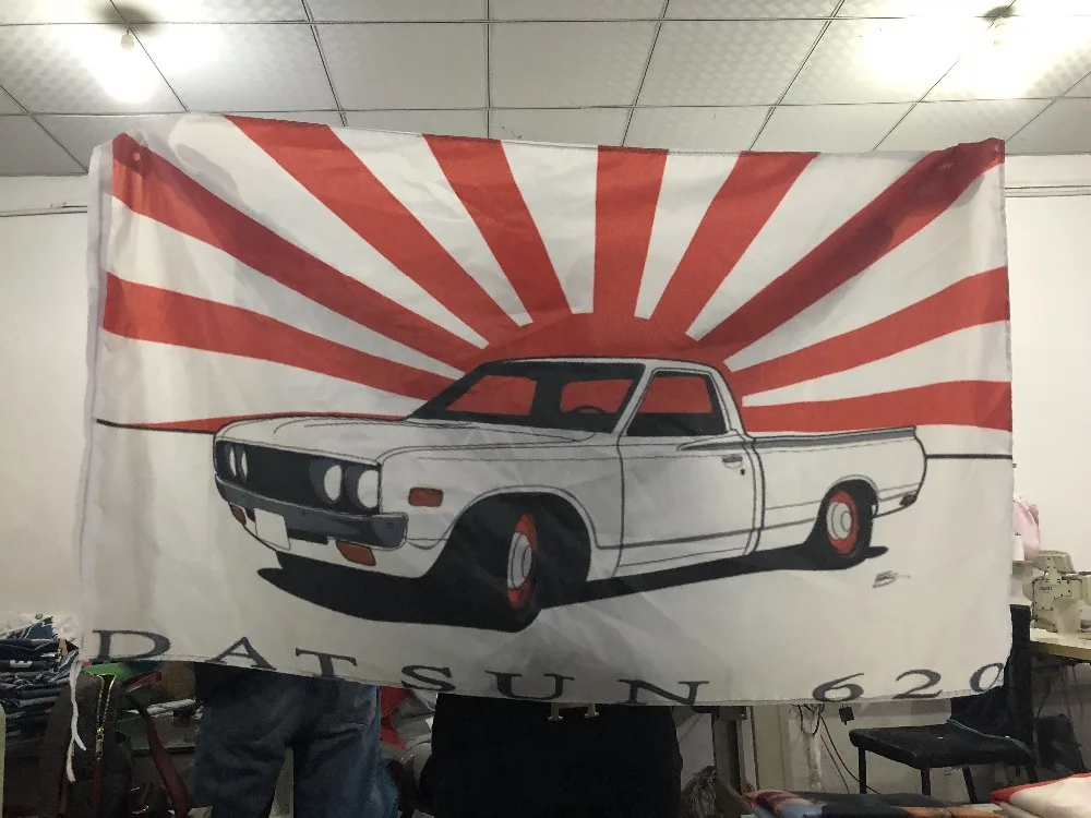 

New Datsun Black FLAG BANNER REGISTER 5x3 FT PREMIUM 012