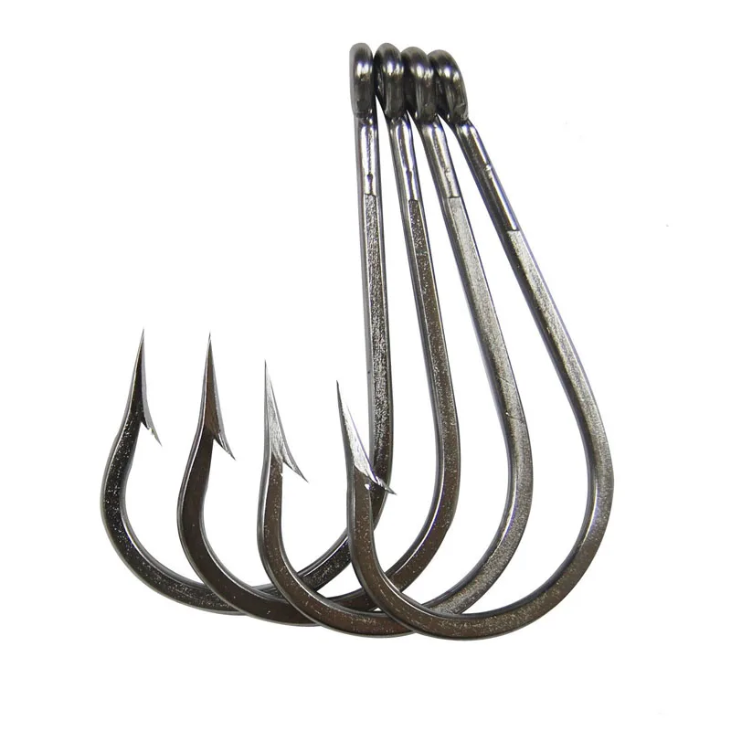 10pcs/lot Size 6/0 7/0 8/0 9/0 10/0 11/0 12/0 13/0 14/0 Stainless Steel Big  Game Fishing Hook 7691 Southern Tuna Fishing Hook