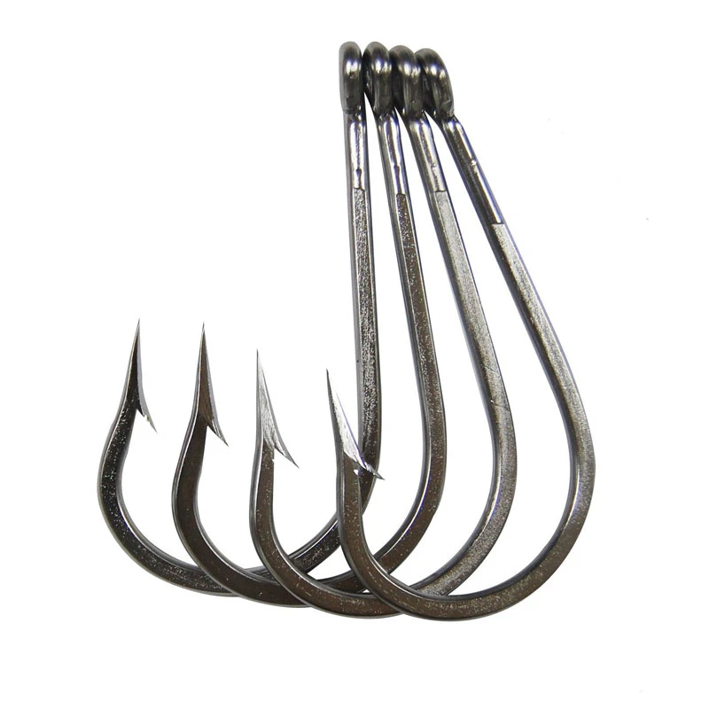 Mustad Big Game 7691DT 9/0 Tuna Hooks - Pack Of 10 Southern & Tuna Fishing Hooks With Duratin Finish