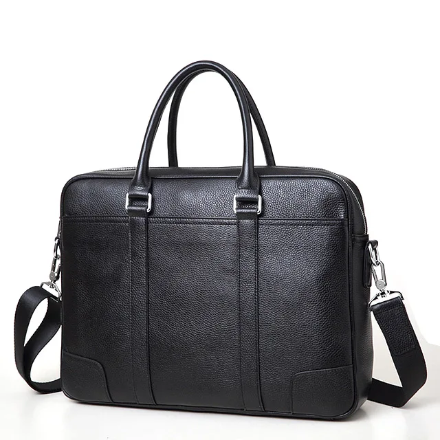 Брендовая мужская сумка из натуральной кожи, мужской портфель, известный бренд, дизайнерские сумки через плечо, сумка-мессенджер для ноутбука, мужская сумка - Цвет: black line