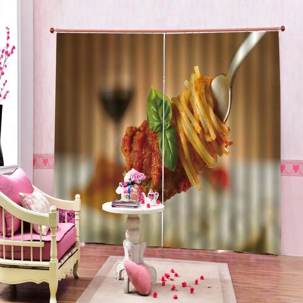 Customized size Luxury Blackout 3D Window Curtains For Living Room kitchen curtains food curtain | Дом и сад