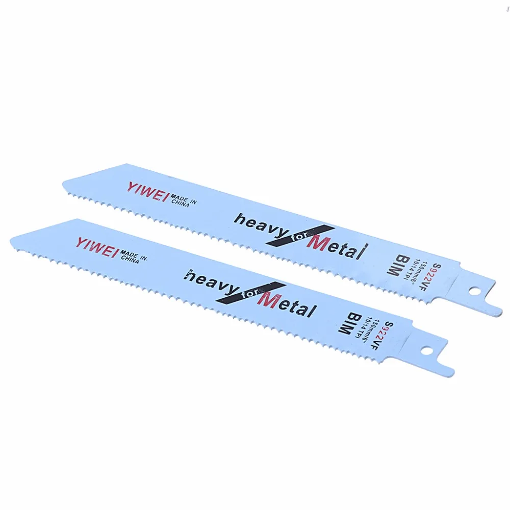 YIWEI 2 шт. прочный BIM S922VF/ S922EF/S922BF/S123XF 152 мм 6 дюймов сабельная пила для резки металла и