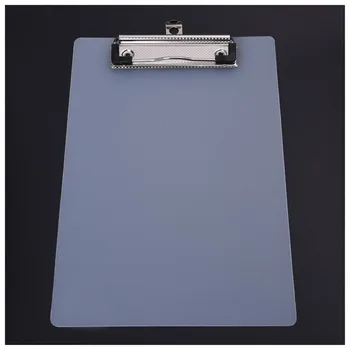 

BLEL Hot Fashion White Clipboard Plate Door Translucent Block clip for Paper A5 Office Lab Useful File Clip with Writting Pad