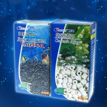 Resun Bio filtr z węglem aktywnym Media ceramiczna biel pierścienie wielki węgiel kokosowy torf do oczyszczania wody w akwarium