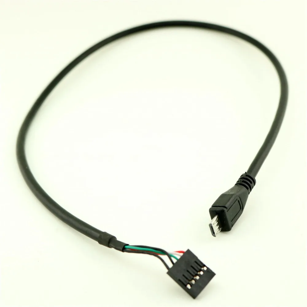 1pcs 50cm Micro USB 5Pin Male to Dupont 5 Pin Female Header Motherboard Adapter Cable
