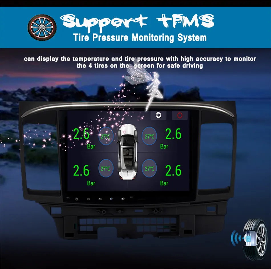 Best Android 9.0 car dvd for Mitsubishi Lancer 10.2 inch 2008 2009 2010 2011 2012 2013 2014 2015 2016 2017 2018 car stereo Headunit 3