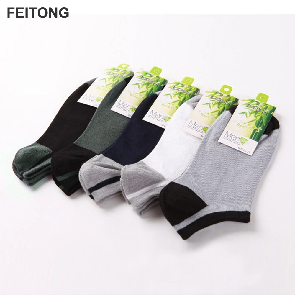 

Dropshipping 5 Pairs New Men's Socks Good Quality Bamboo Fiber Casual Summer Breathable Sock For Men Calcetines Wholesale #YW