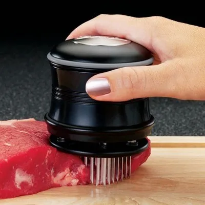 

New arrival Sausage meat Practical Meat Tenderizer Needle with 56 Stainless Steel Blades Kitchen Tool Free Shipping