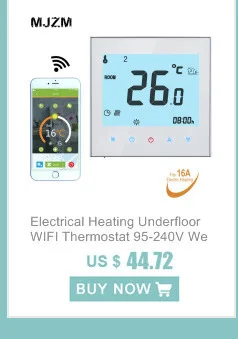 MJZM 16A02-7 электрический подогрев пола регулятор пола термостат для комнаты цифровой регулятор температуры с внешним зондом
