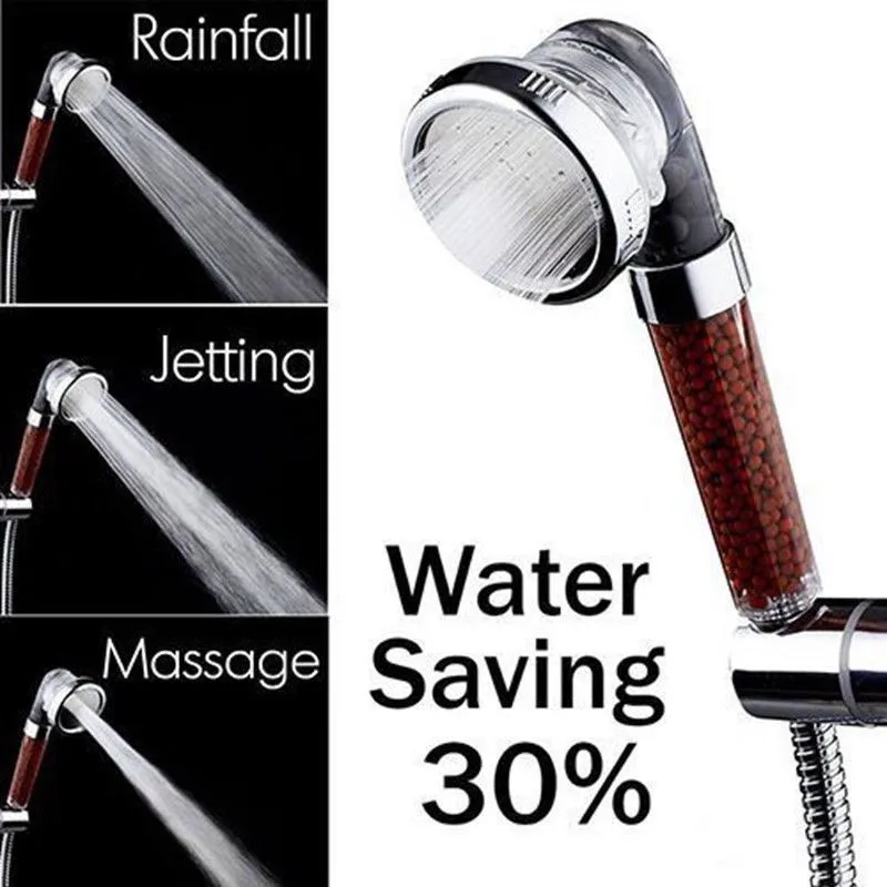 3 Spray Mode Adjustable Jetting Shower Filter High Pressure Water
