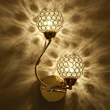 Современный художественный высококачественный кристалл E27 настенный светильник Европейский роскошный стиль светодиодный настенный светильник для дома, спальни, гостиной, украшения