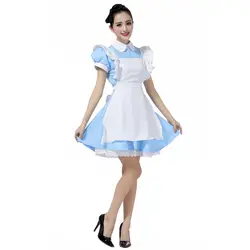 Горячая Распродажа Алиса в стране чудес платье лолиты горничной косплей фантазийный, для карнавала костюмы на Хэллоуин для женщин