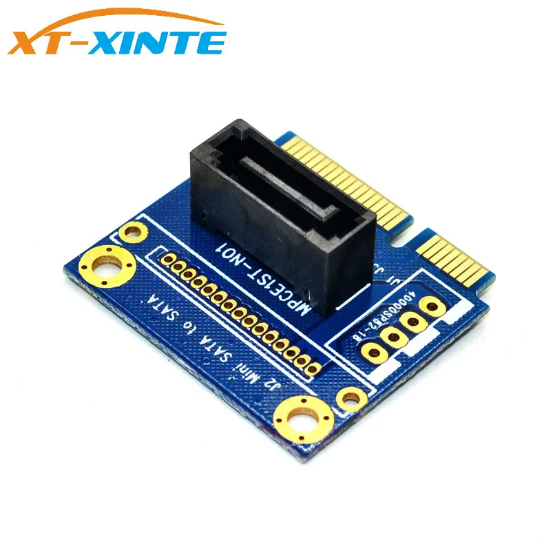MSATA SATA конвертерная карта Mini на 7Pin PCI e Удлинительный адаптер полуразмера для