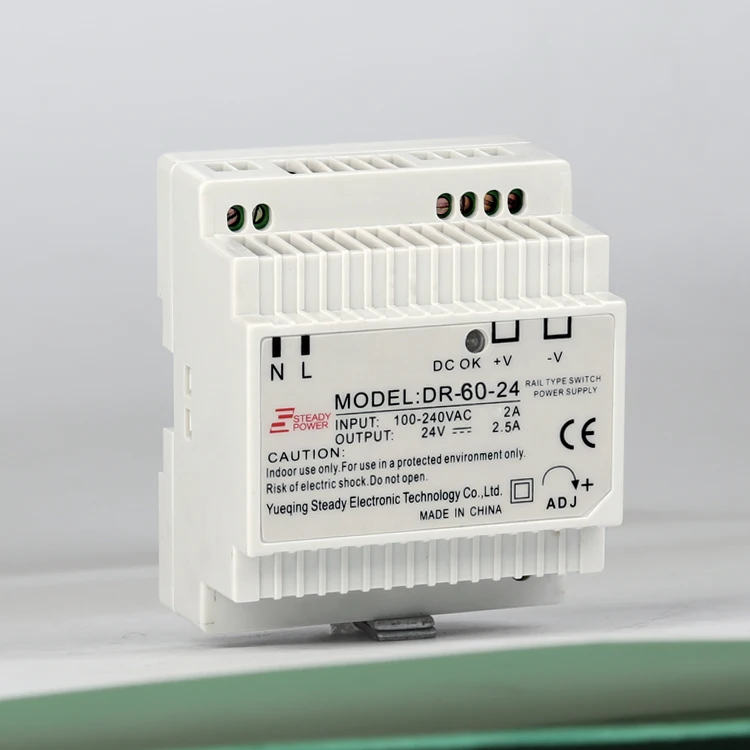 DR-60-12 трансформатор 12 вольт 5 ампер Промышленный din rail источник питания 220v переменного тока в постоянный, работающего на постоянном токе 12 в источник питания