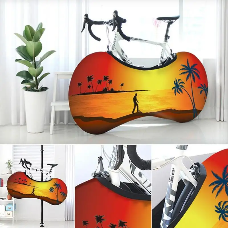 Универсальные чехлы для велосипедного колеса, водонепроницаемые, упругие, устойчивые к пыли, ржавчине, защитные сумки для хранения