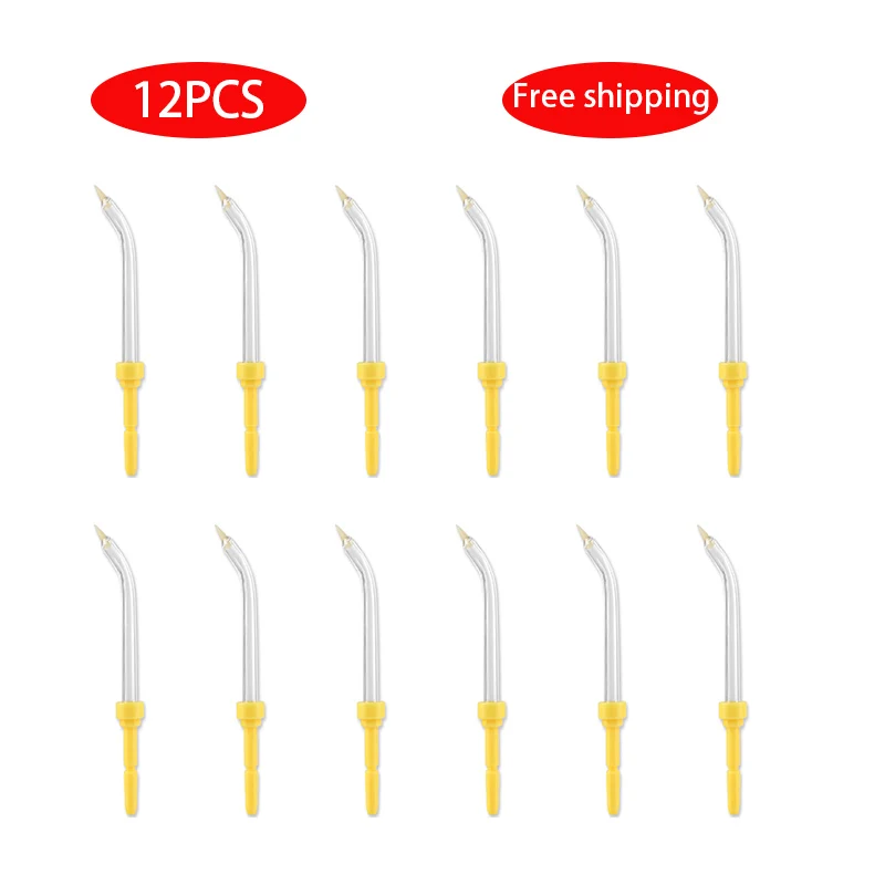 

12P/9p Replacement Oral Irrigator Accessories Water Jet Toothbrush Nozzle For Ocarest/WP-450/WP-560/Waterpulse/Nicefeel/Flycat