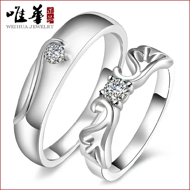 Aliexpress Viva S925 Silver Wedding Rings Angel Love Viva S925 Silver Wedding Rings Angel Love Ring Female Hand Jewelry Whole Manufacturers