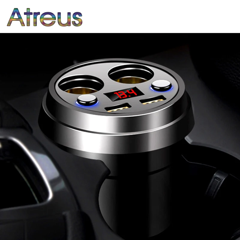 Atreus 3.1A многофункциональное автомобильное зарядное устройство прикуриватель для Audi A4 B6 VW Passat B5 B7 Skoda Octavia A7 A5 Renault Megane 2 3