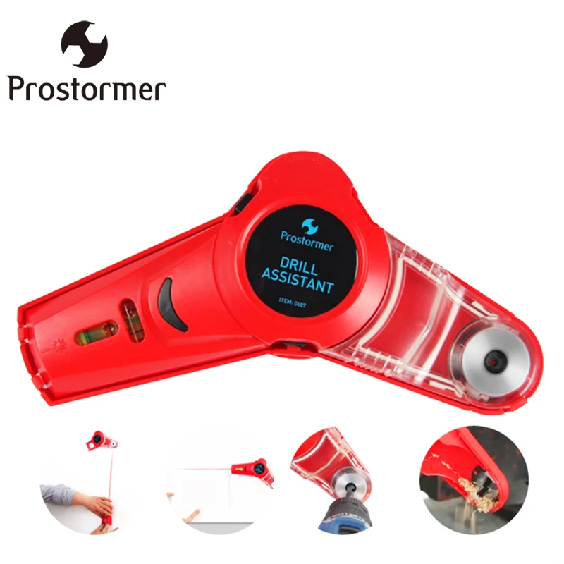 

Prostormer Portable Angle Laser Level Multi-function Wall Drilling Infrared Line Laser Self-Absorption Dust Catcher