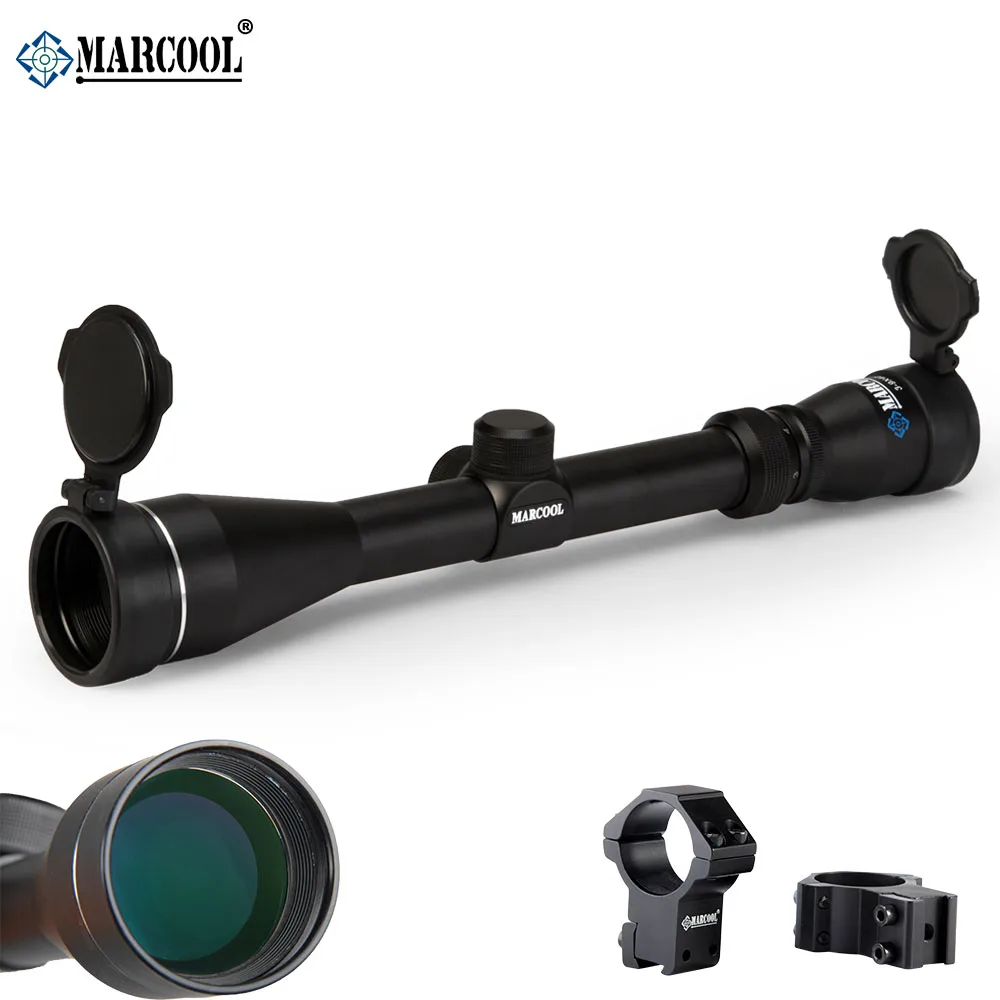 Marcool 3-9X40 страйкбол пневматическое оружие винтовка оружие оптические охотничьи прицелы прицел с бесплатными Riflescopes крепления для пневматического пистолета