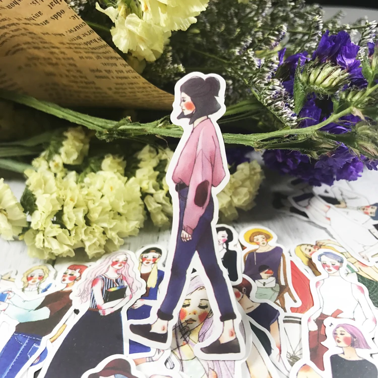 280pcs Cute kawaii self-made Pretty girls scrapbooking Stickers /Decorative Sticker /notebook diary welt DIY Craft Photo Albums