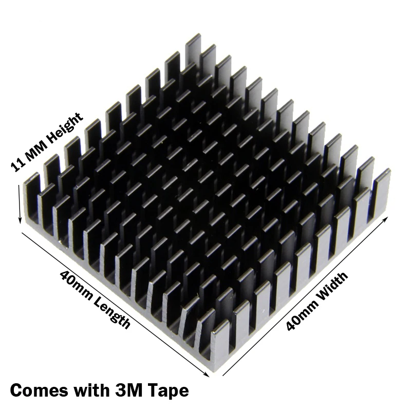 10 шт. Gdstime 40 мм радиатор 40x40x10 мм 11 мм алюминиевый процессор карта охлаждения кулер радиатор