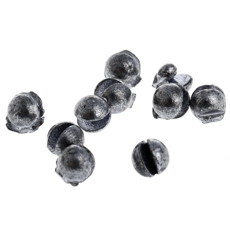 1 Pack 10Pcs Round Shape Split Shot Sinker Fishing Tackle Weight 0.5g 1.5g 5g