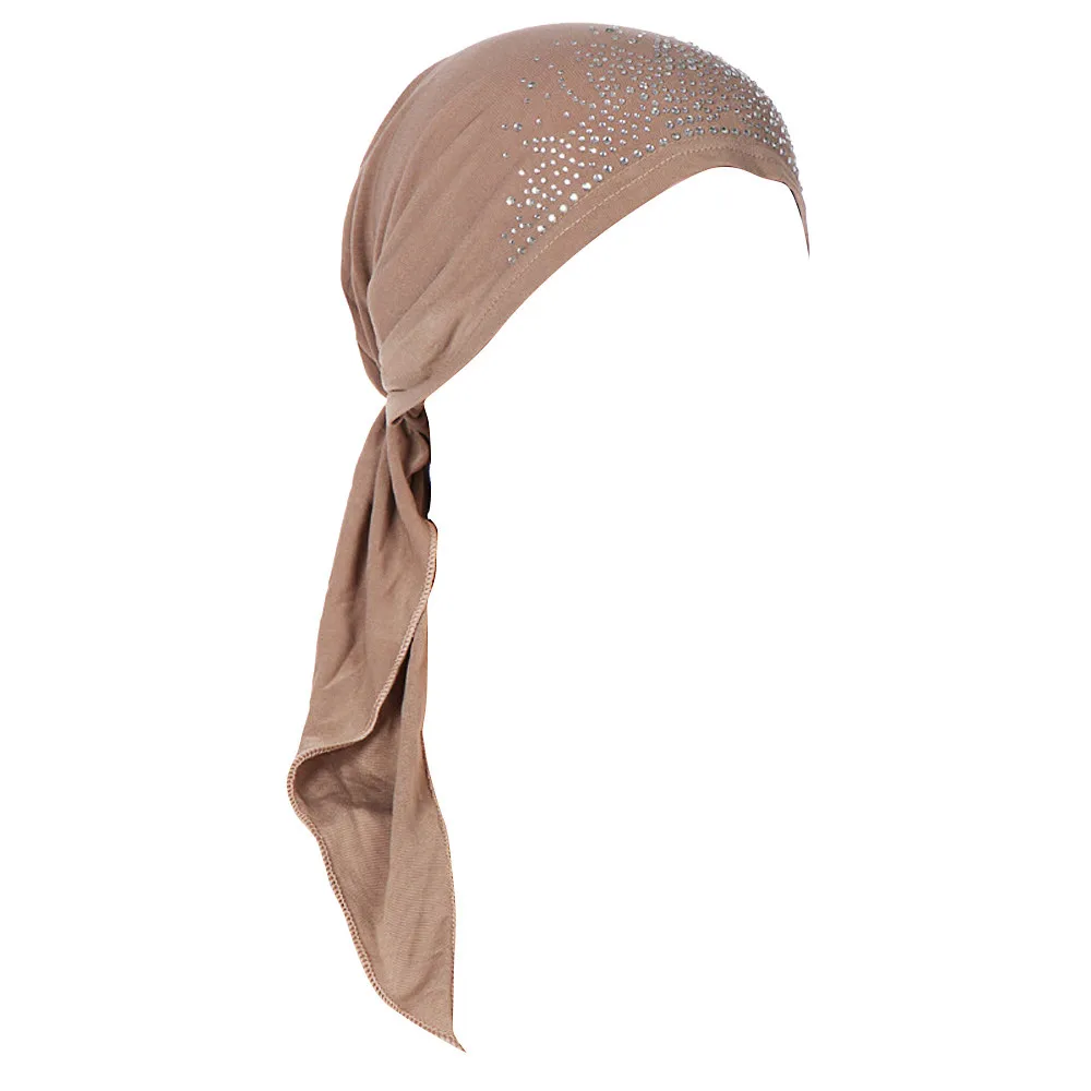 Шарфы для дамы кашне в мусульманском стиле Повседневное шарф Для женщин летние хлопковые Для женщин Индия Муслим Эластичный Тюрбан шляпа