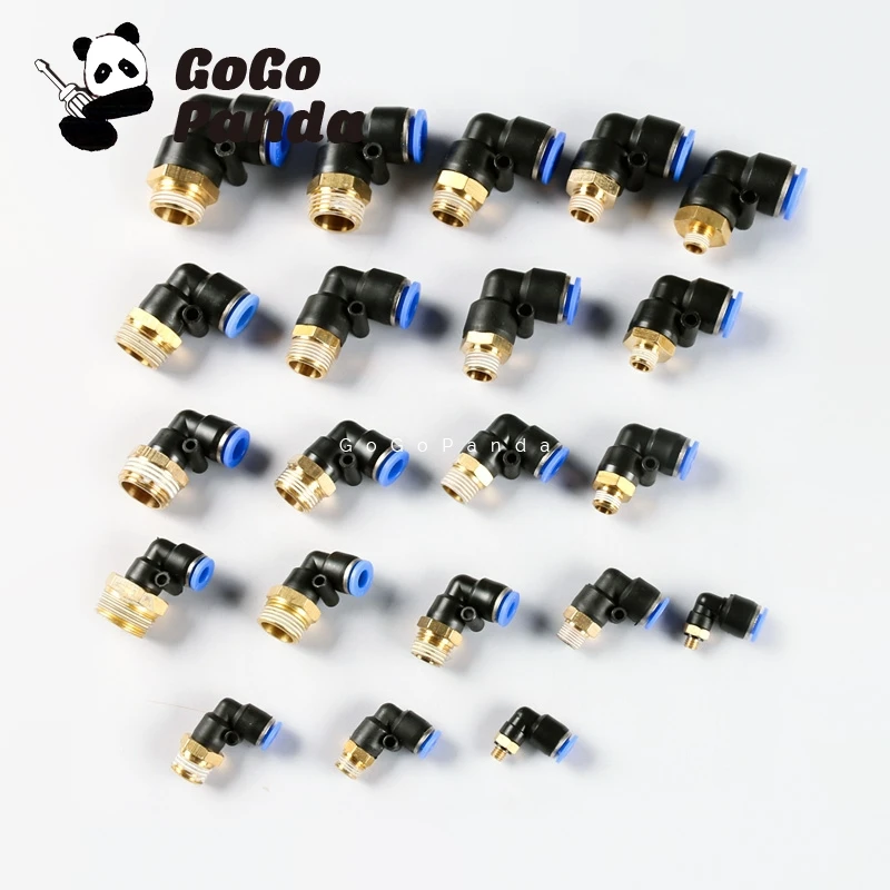 

Free Shipping 5 Pieces Elbow Male Air Pneumatic Quick Connect Jointer Connectors Fitting PL4/PL6/PL8/PL10/PL12/PL14