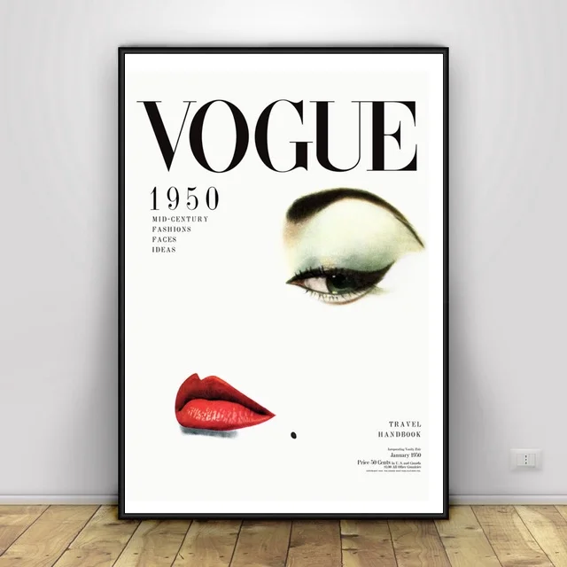 Vogue холст картина искусство печать плакат стены современный минималистский