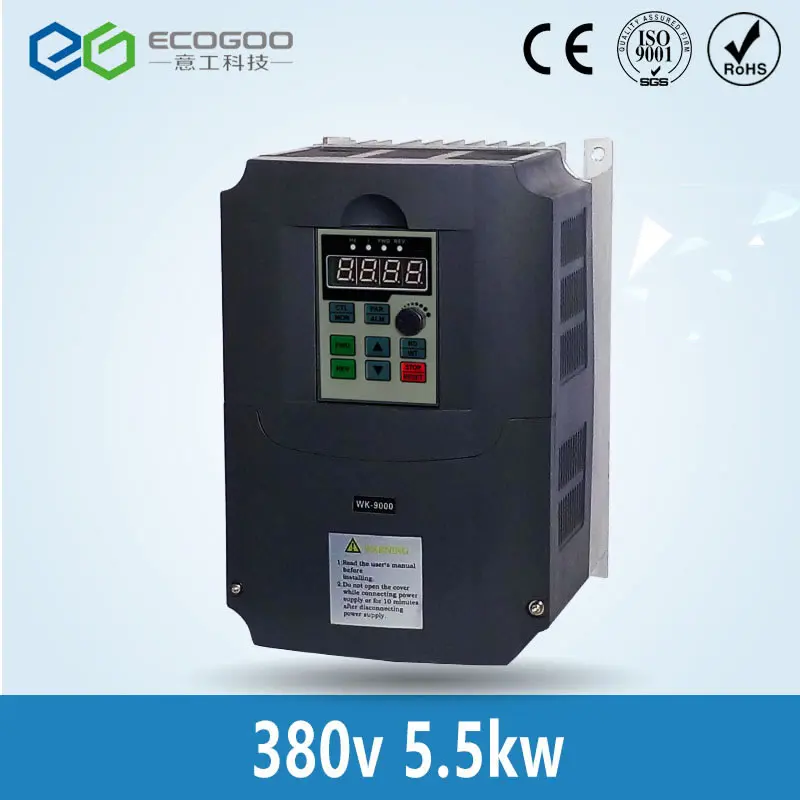 Бесплатная доставка 380 V/5.5KW инвертор с частотным приводом 3 фазы CNC Инвертор VFD 5500W |