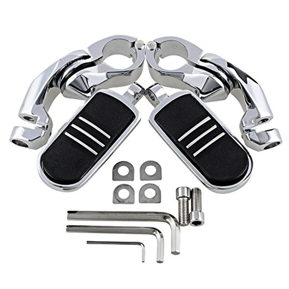 1 Pair Motorcycle 32mm Engine Guard Highway Bar Foot Pegs Footrests