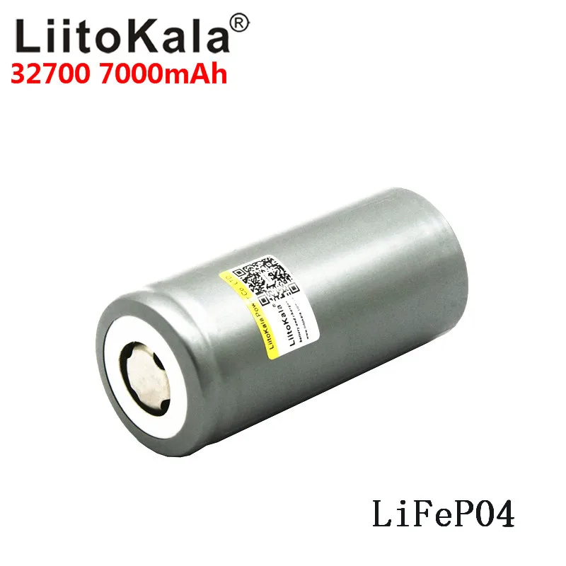 6 шт LiitoKala lii-70A 32700 lifepo4 батарея 7000mah 3,2 V LiFePO4 аккумуляторная батарея с плоским верхом для фонарика 32700 батарея