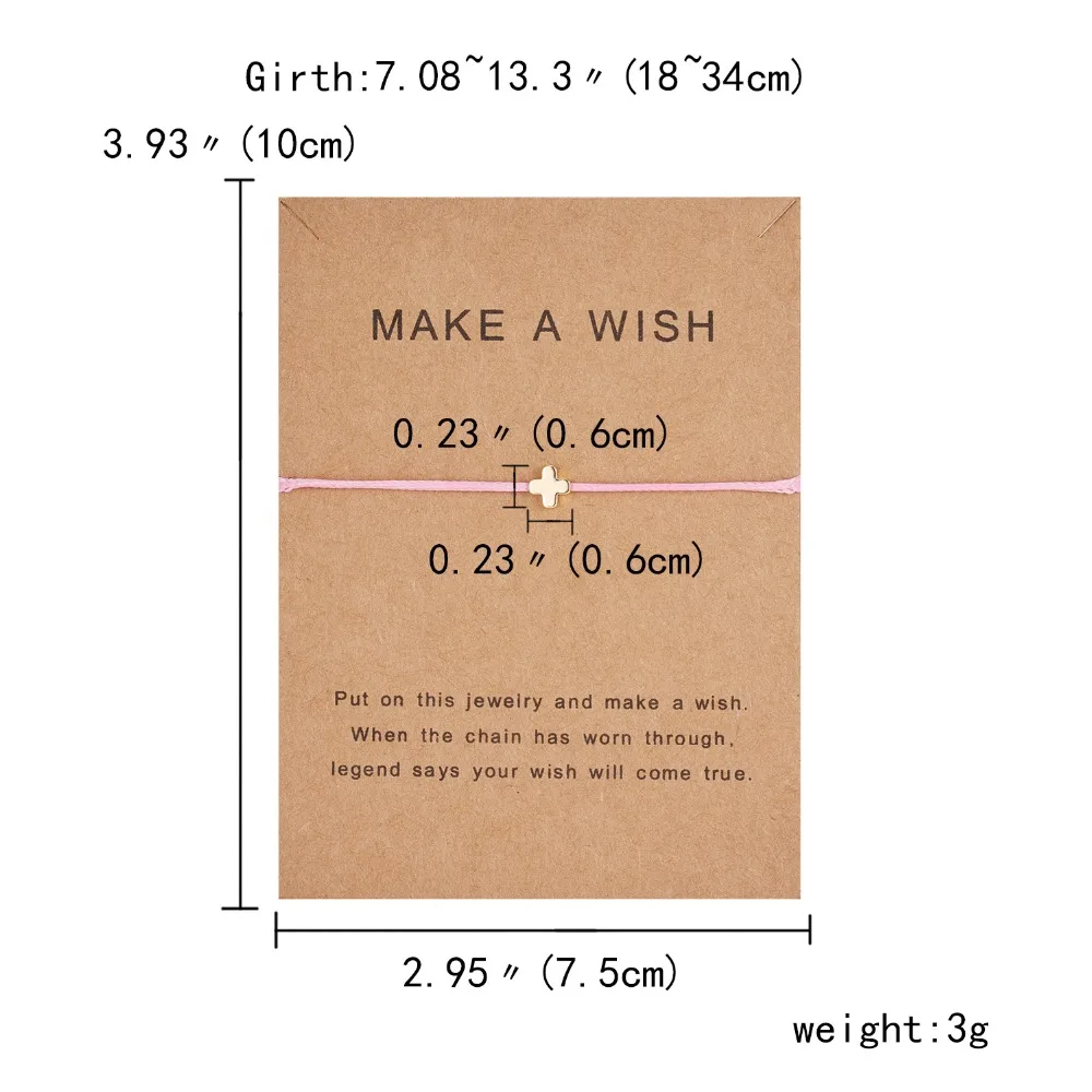Простой крест красная струна браслет Регулируемая плетение счастливая Веревка Браслеты для женщин мужчин детей подарок ювелирные изделия ручной работы